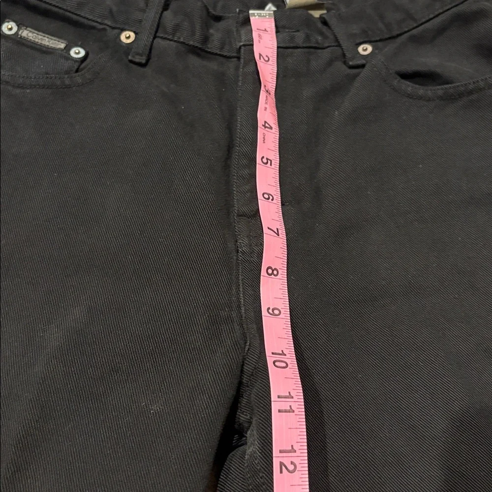 Vintage Calvin Klein 90s Mom Jean High Waisted Black Jeans 100% Cotton Sz 6 - Picture 8 of 8